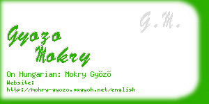 gyozo mokry business card